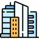 Commercial real estate icon — browse offices and retail projects on My Property Fact